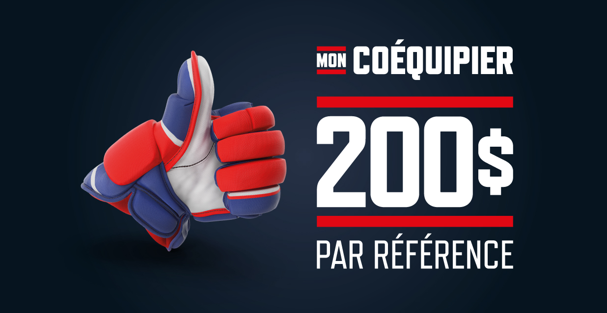 Mon coéquipier - Faites équipe avec nous, c'est payant!